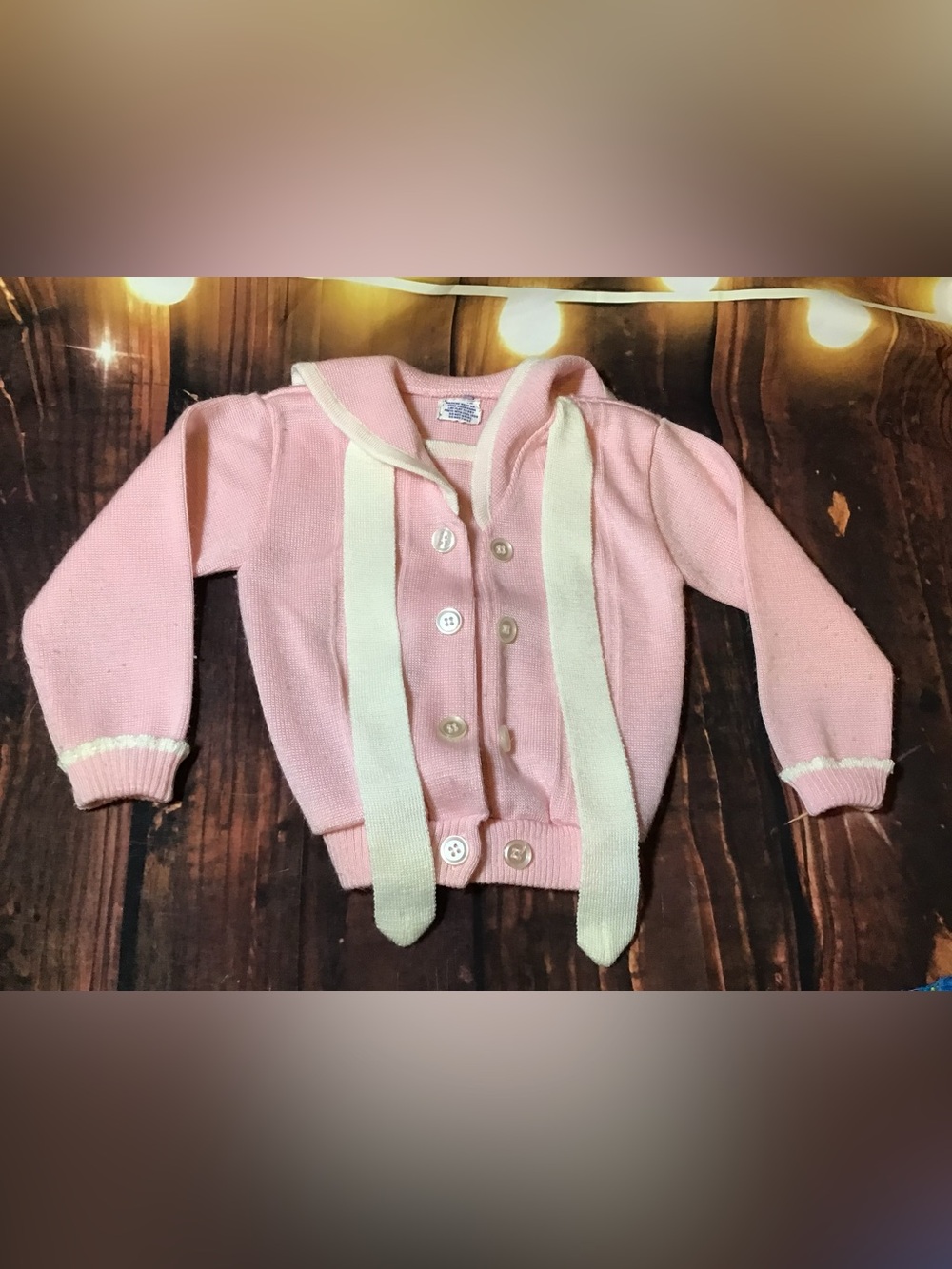 Carriage boutiques vintage pink cardigan infant